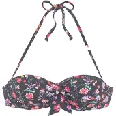 LASCANA Bikinitop gemengde kleuren / zwart