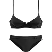 LASCANA Beugelbikini met gewatteerde cups en sierring | Maat 36