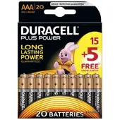 Duracell Plus Power AAA 15+5-pack