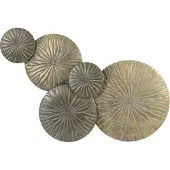 Pronto Wonen Wandornament Bracciano gold antiekbruin