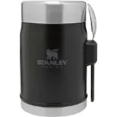 Stanley Legendary Black 2.0 Food Jar (Thermoskan), 0.4L + Spork - Zwart