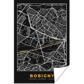 PosterMonkey Poster Stadskaart – Plattegrond – Kaart – Frankrijk - Bobigny - 60x90 cm