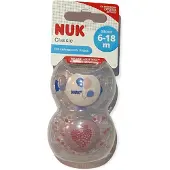 Nuk Classic Fopspeen | 6-18 maanden | Fopspeen zonder ring | 2 stuks