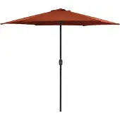 vidaXL Parasol de jardin et mât en aluminium 270x246 cm Terre cuite47349
