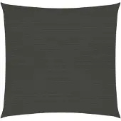 vidaXL Zonnezeil 160 g/m² 7x7 m HDPE antracietkleurig