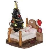 Luville Sleeping Santa b/o l9,5xw8xh10 cm kersthuisje