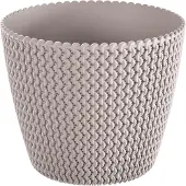 Prosperplast Round Flowerpot 5l Splofy 21.8x18.4 Cm Beige