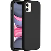 Accezz Liquid Silicone Backcover voor de Apple iPhone 11 - Zwart