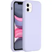 Accezz Liquid Silicone Backcover voor de Apple iPhone 11 - Paars