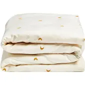 Yumeko Kinderdekbedovertrek Katoensatijn 100x135 Wit - Eco, Bio & Fairtrade
