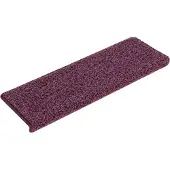 vidaXL Trapmatten 15 st 65x21x4 cm Donkerpaars Rechthoekige Rand