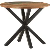 vidaXL Bijzettafel 68x68x56 cm massief gerecycled hout