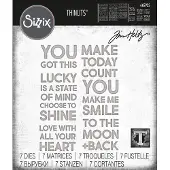 SIZZIX Thinlits Snijmal Bold Text