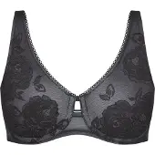Triumph Niet voorgevormde bh Wild Rose Sensation | Maat: 95G | Kleur: Zwart