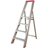 Little Jumbo 4741000104 SuperPRO Trap - Enkel - Aluminium - 4 Treden - Max. Werkhoogte 2.95 M.