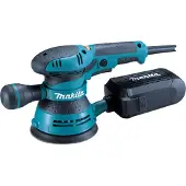Makita BO5041 professionele elektrische excenterschuurmachine, 300 watt, schuurvlak van 125 mm, variabele snelheid, stofafzuiging