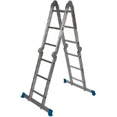 Silverline Multifunctionele ladder met platform 3,6 m (12 sporten