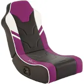 X Rocker Gamestoel - Shadow - inklapbaar - 2.0 audio - 2 speakers - floor rocker – zwart/paars ()