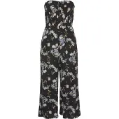 LASCANA Jumpsuit lichtblauw / oranje / zwart / wit