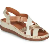 Pikolinos Sandaal 'Cadaques' lichtbeige / cognac / goud