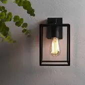 Astro Buitenwandlamp, kastlamp, 270 graden, 60W, E27, zwart, artikelnummer 1354003
