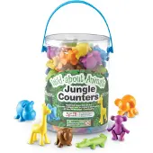 Learning Resources Wild About Animals Jungle Counters (Set van 72) - 3+