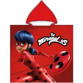 Miraculous Poncho Katoen - 60 X 120 Cm - Rood