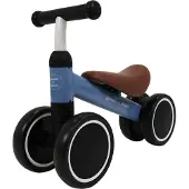 Bandits & Angels Loopfiets Little Starter Petrol Blauw vanaf 1 Jaar voor Jongens en Meisjes - Metaal - Blauwe Loop Fiets - Compact en Veilig voor Binnen en Buiten