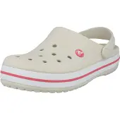 Crocs Clogs 'Crocband' taupe / grenadine / wit