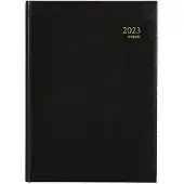 Brepols Omega Lima weekagenda met kwartierindeling 2027 zwart (1 week per 2 pagina's) 6-talig