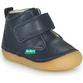 Kickers Leren laarsjes jongensbaby Sabio KICKERS 1ers pas marineblauw