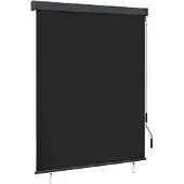 vidaXL Rolgordijn voor buiten 140x250 cm antraciet