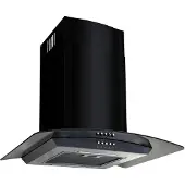 vidaXL Wandafzuigkap 756 m³/u 60 cm roestvrij staal zwart