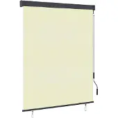 vidaXL Rolgordijn voor buiten 140x250 cm crème