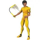 Diamond Direct Bruce Lee Action Figure - Yellow Jumpsuit - 17.78cm