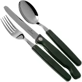 Victorinox Swiss Army Swiss Classic Picnic Set 6.7193.3F Black, 3-delige bestekset