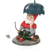 Luville Efteling Kerstdorpminiatuur Kabouter Vissend D 6,5 H 6,5 Cm