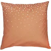 Clayre & Eef Kussenhoes 50x50 Cm - Wit, Koper - Katoen, 100% Katoen