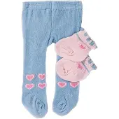 Heless Poppenmaillot En Sokken Blauw/roze 35-45 Cm