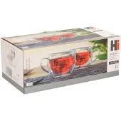 Huismerk Premium Theeglazen Dubbele Wand - 2 Stuks