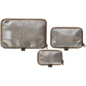Tasmanian Tiger Mesh Pouch VL Set 7222-346, bruin, set van 3 organizers