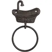 Clayre & Eef Bruine Handdoekhouder 12*2*22 cm 6Y4574