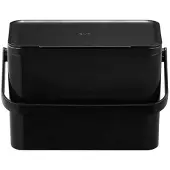 EKO Afvalbak Foodwaste Caddy - Kunststof - Zwart - 17x24.4x16cm - 4l