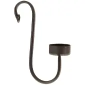 Clayre & Eef Zwarte Waxinelichthaak 4*9*18 cm 6Y4715