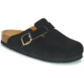 Scholl Klomp Women Fae Suede Black 2024-Schoenmaat 36