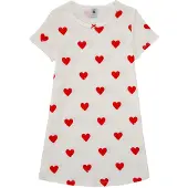 Petit Bateau Nachthemd rood / wit