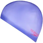 Speedo badmuts junior siliconen paars - zwemaccessoire voor kinderen.