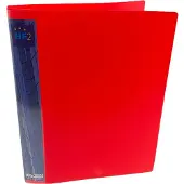 Benza Basic Ringband Rood - Polypropyleen Ringband met 4 Ringen inclusief interieur