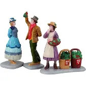 Lemax Under The Mistletoe Set Of 3 Kerst