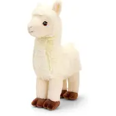 Keel Toys Pluche knuffel dier witte lama 30 cm - Knuffeldier
